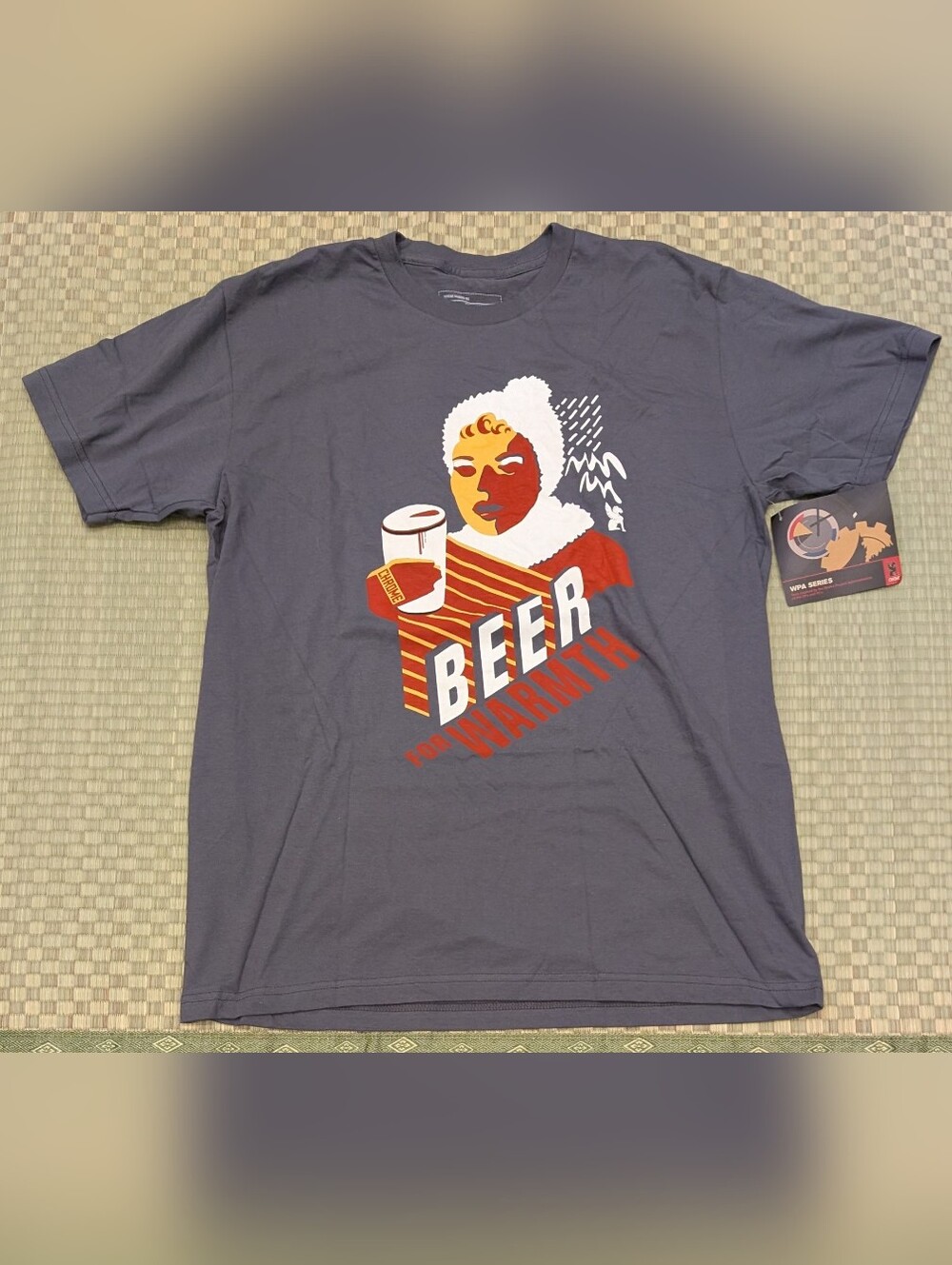 NWT Chrome Beer For Warmth Graphic T-shirt Men's Size Large